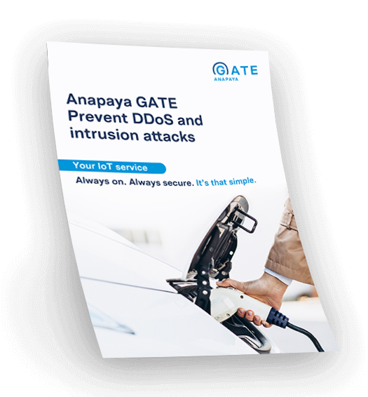 Anapaya GATE eBook on preventing DDoS and intrusion attacks for IoT services.